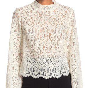 BCBGMazAzria White Lace Top NWT